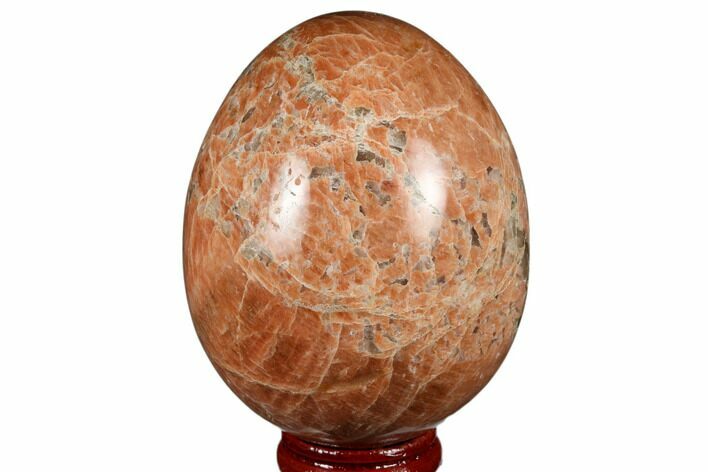 Polished Peach Moonstone Egg - Madagascar #182392